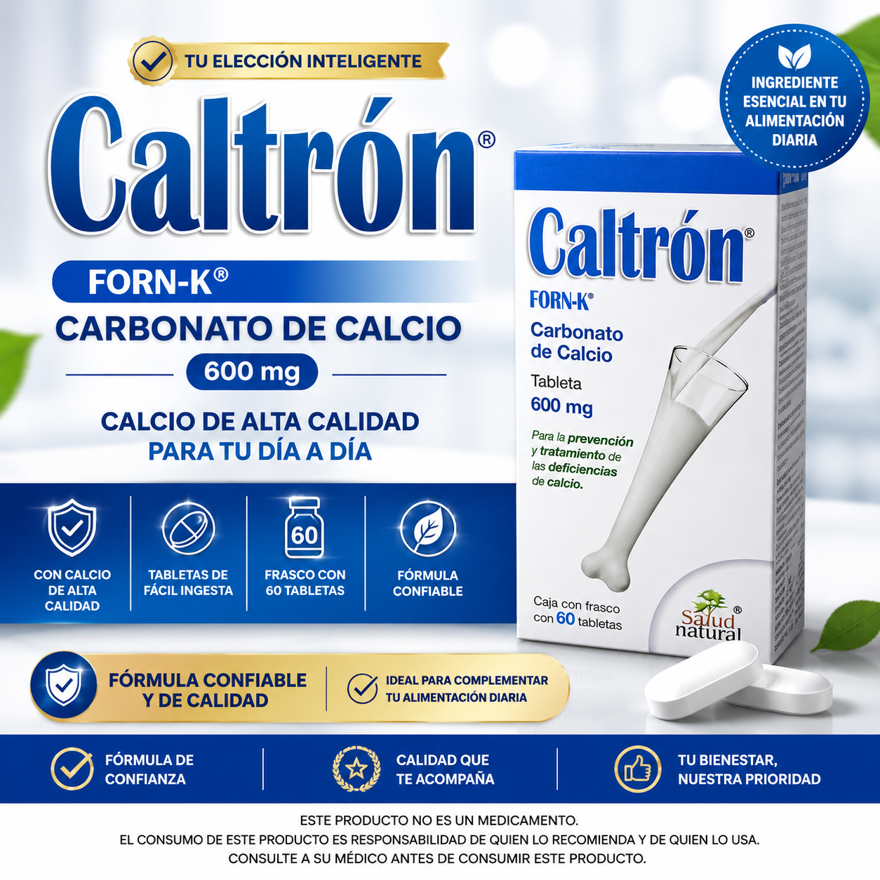 Caltrón FORN- K (Carbonato de Calcio)