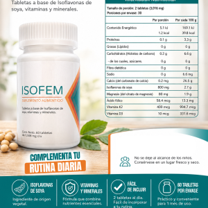 Isofem (Isoflavonas de soya)