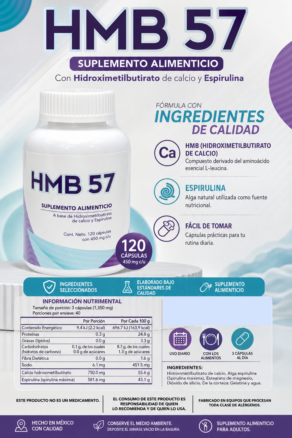 HMB 57 (Hidroximetilbutirato)